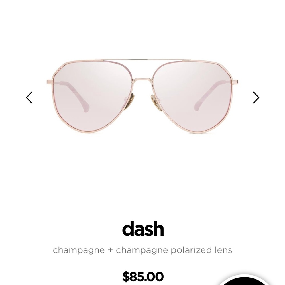 Diff Eyewear Dash Champagne Sunglasses
